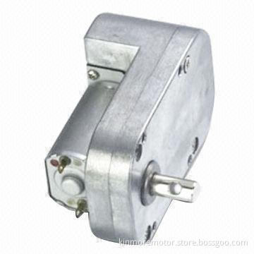 12V DC Worm Gear Motor with 38 x 64 x 29mm Gearbox and Ø6mm Parallel Shaft, for Vending Machine